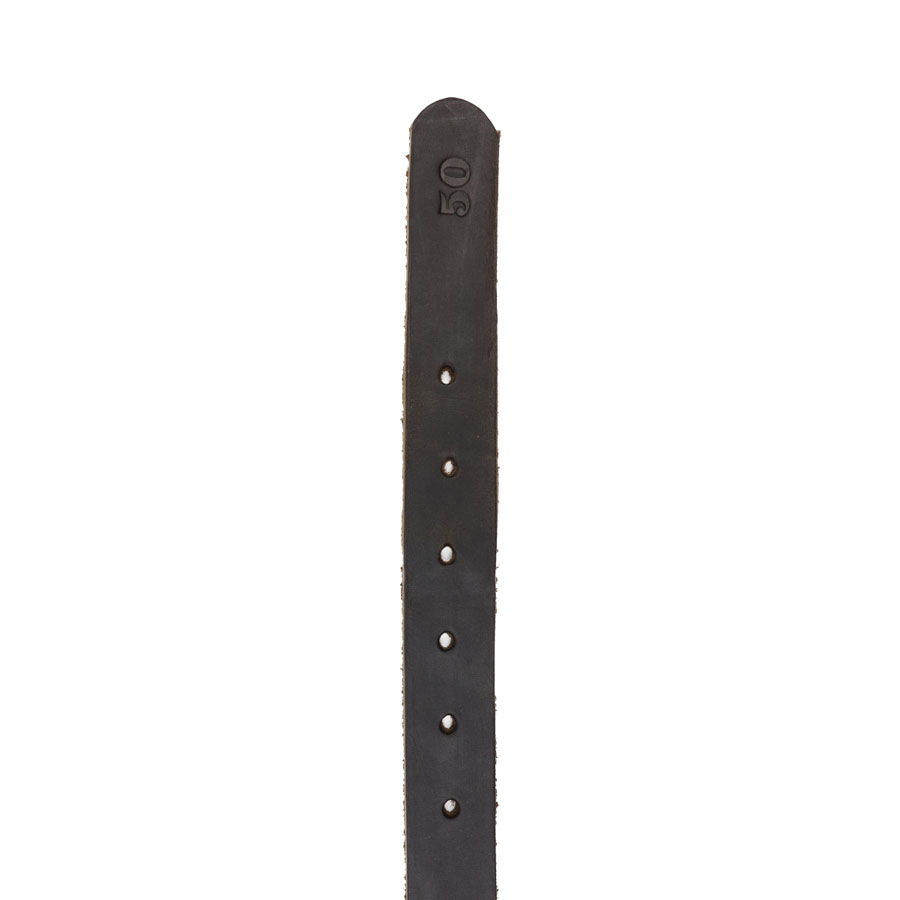 Hundhalsband i Fettad Oxhud 18 mm - 3