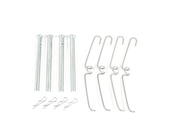 Mounting kit, brake pads front (Girling solid)