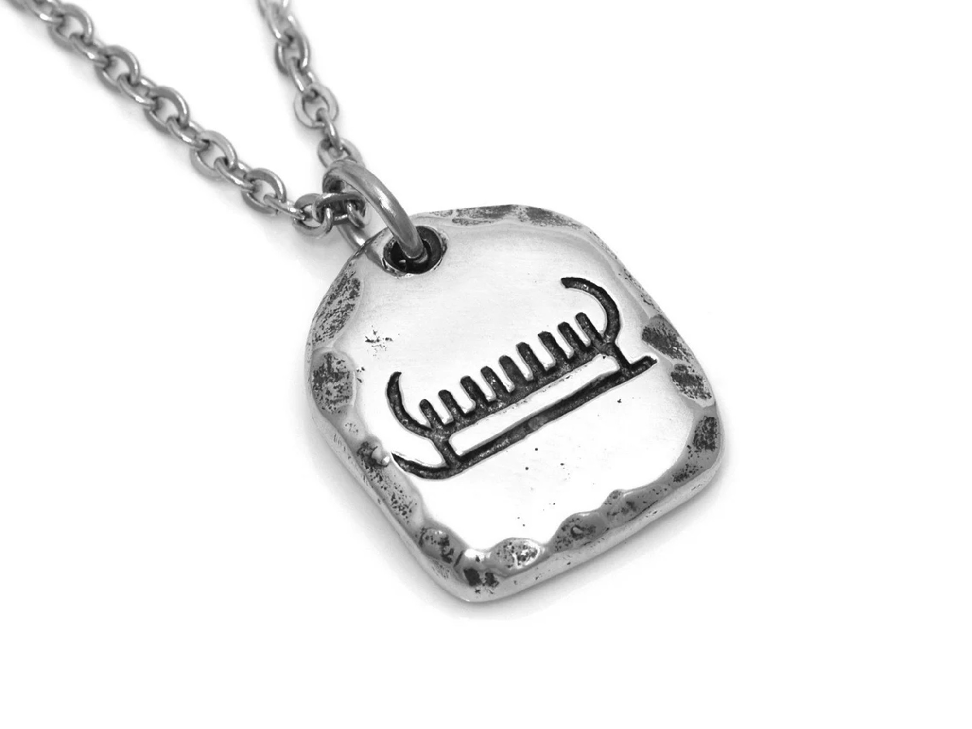 Skepp Halsband, Hällristning Smycke i Tenn - 2