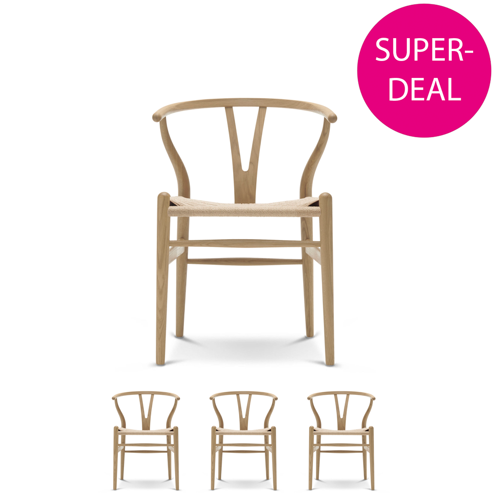 CH24 Y-Stol (Superdeal - Volympris/st vid köp av 4st) Bok - Carl Hansen & Søn