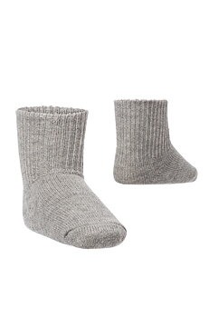 Alpacka soft strumpor barn grå
