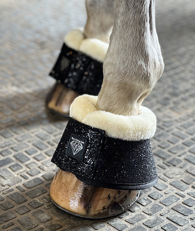 BOOTS SUPERGLITTER SVART TEDDY