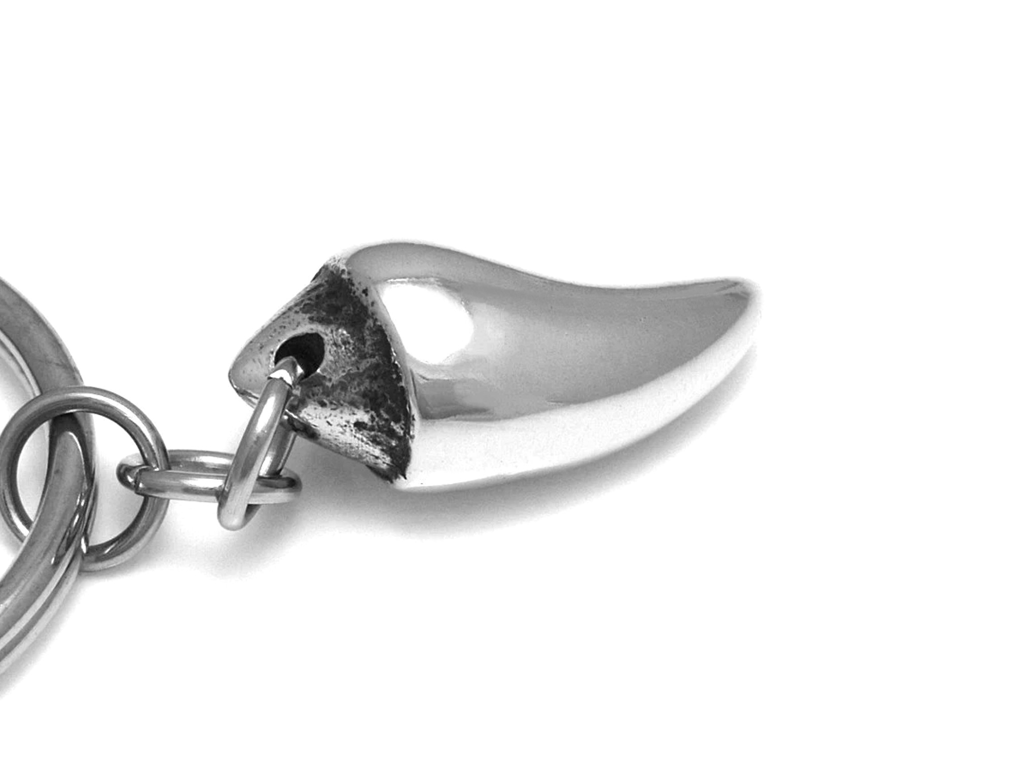 Fladdermustand Nyckelring, Fladdermus Accessoar, Goth Nyckelhållare i Tenn och Stål - 3