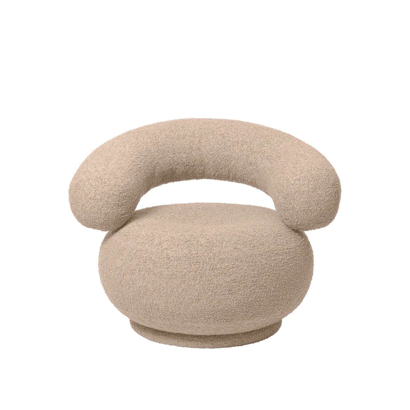 Orbo Lounge Chair Raw Bouclé Natural Ferm Living - 4