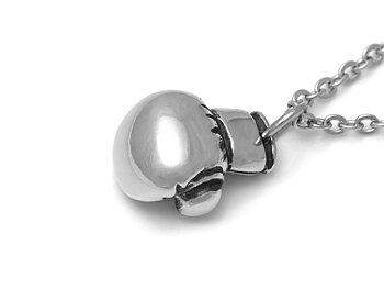 Liten Boxningshandske Halsband, Boxare Smycke i Tenn