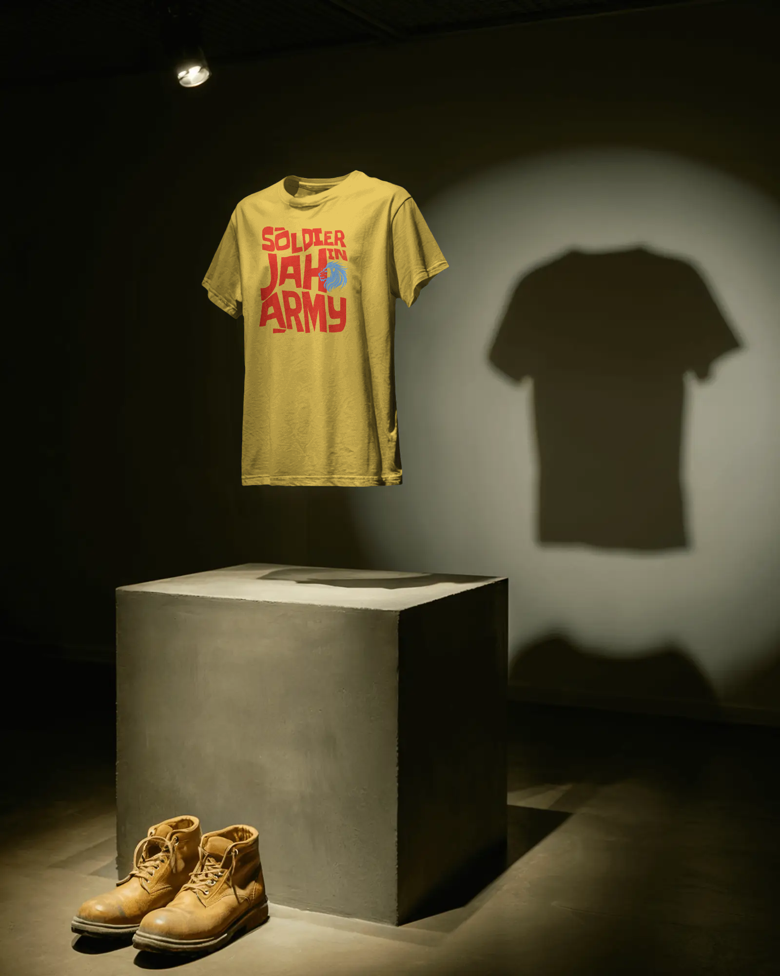 Soldier In Jah Army T-shirt White / Yellow