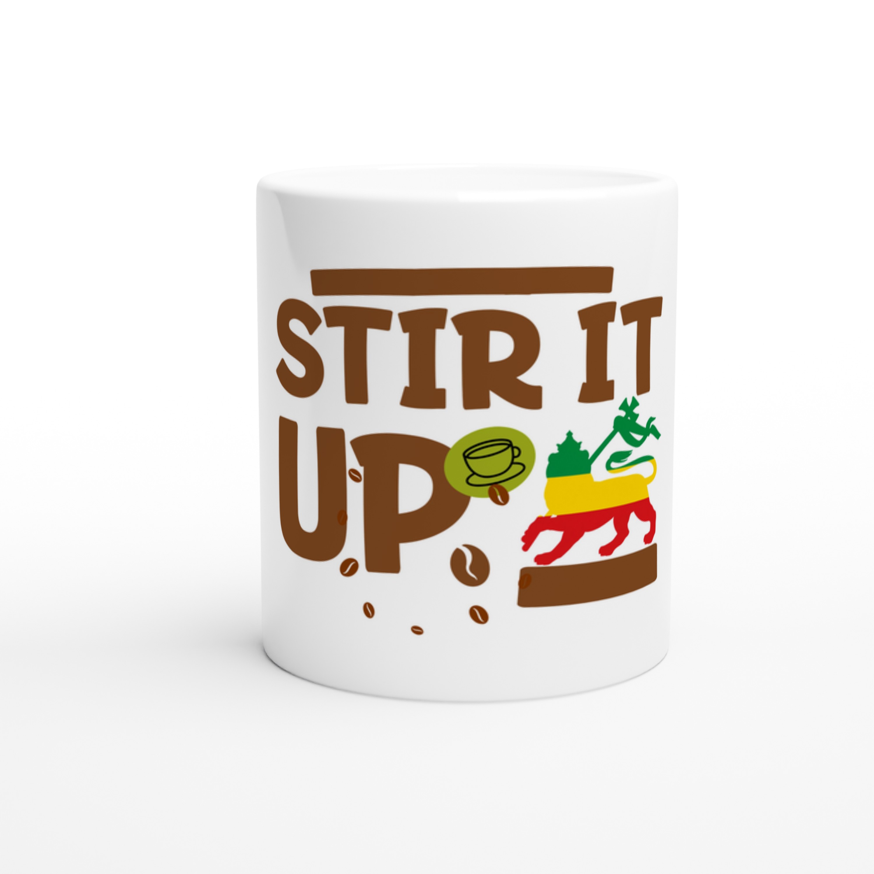 Stir It Up Coffee Mug White