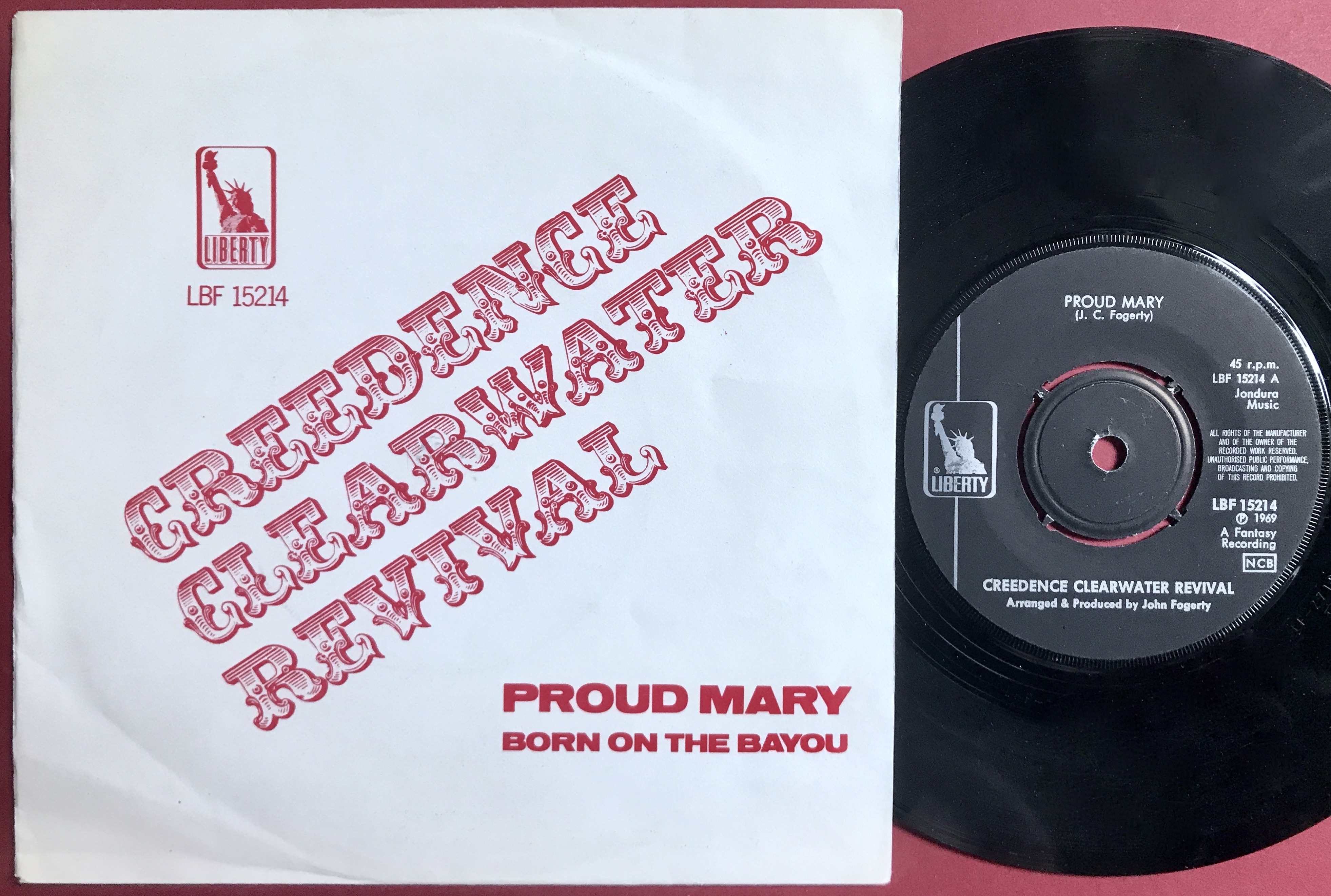 CREEDENCE CLEARWATER REVIVAL - Proud Mary Swe PS 1969