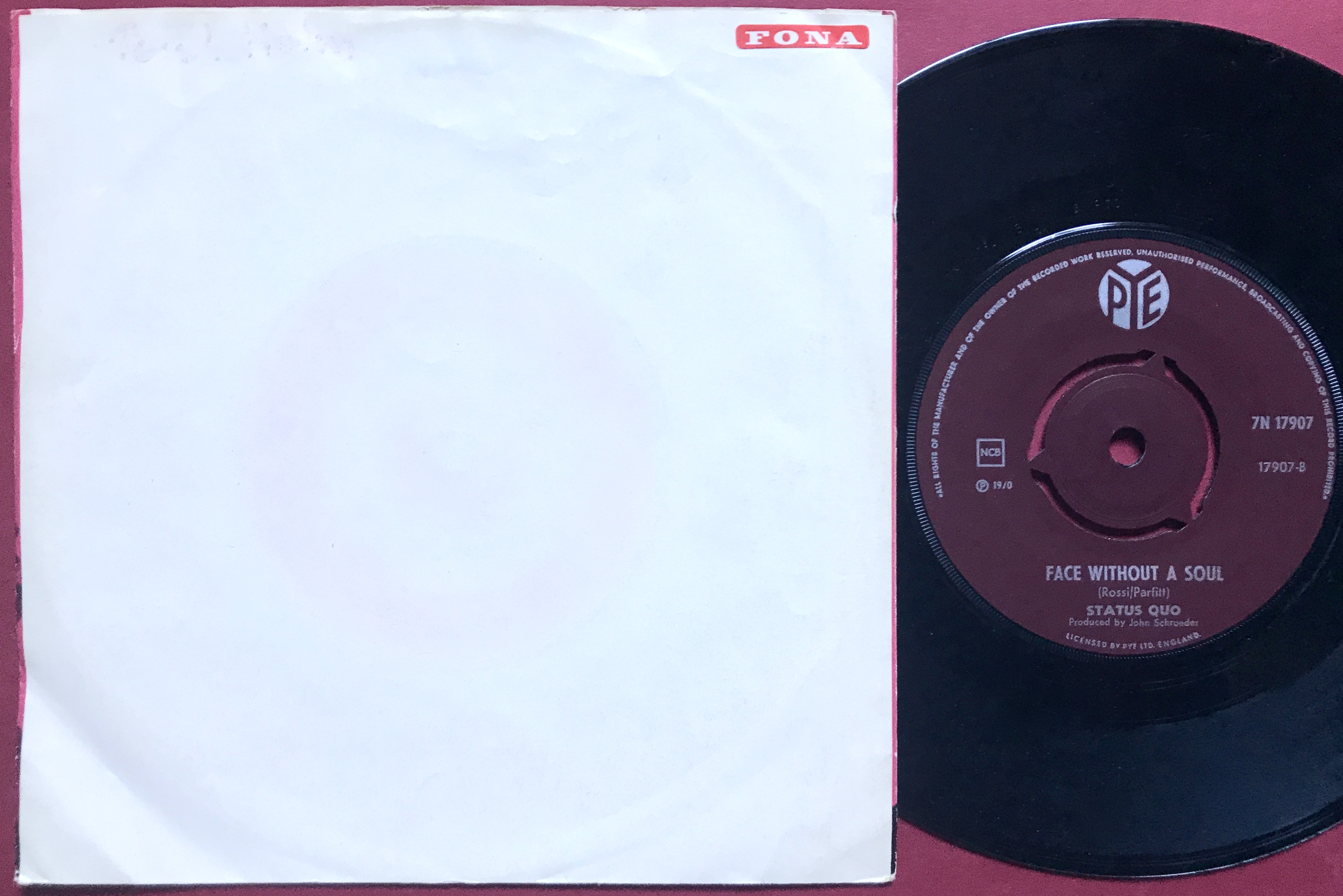STATUS QUO - Down the dustpipe Norway PS 1970 - 2