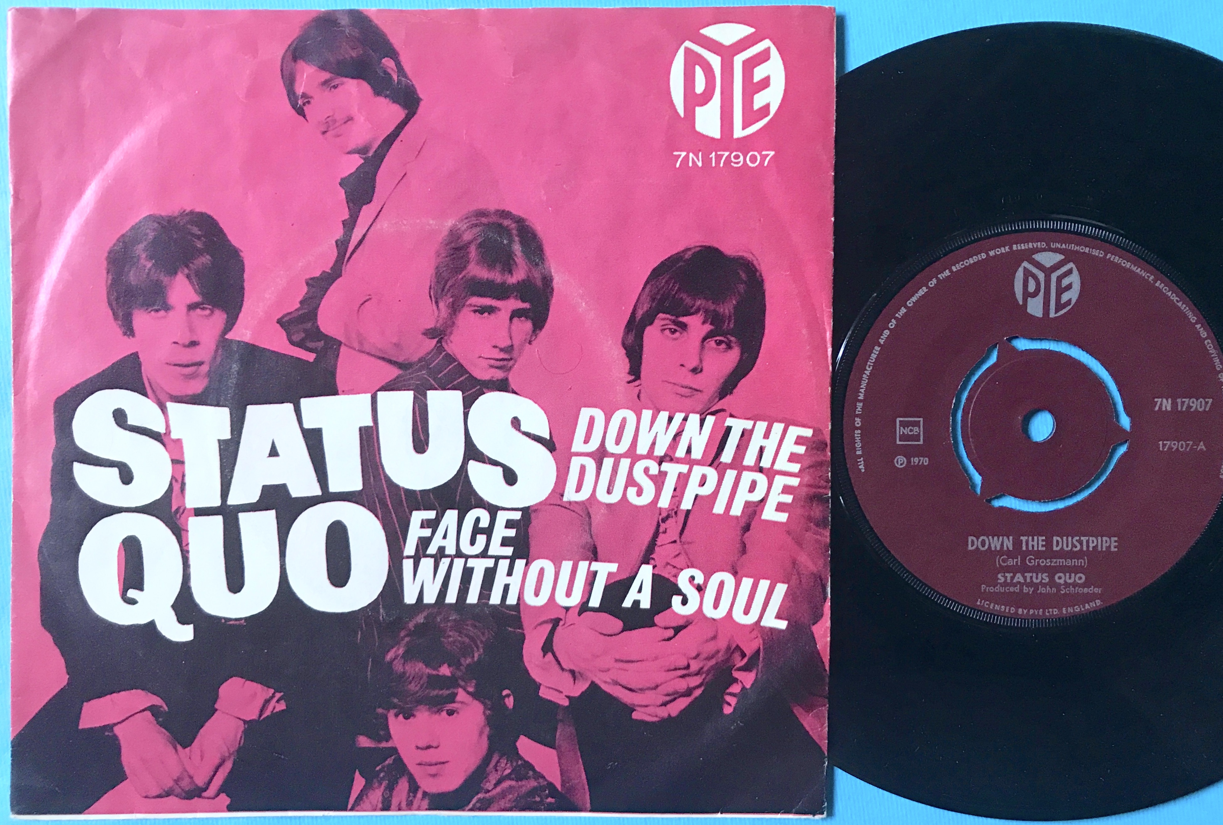 STATUS QUO - Down the dustpipe Norway PS 1970