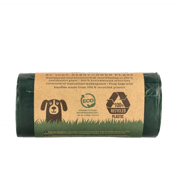 Bajspåsar av 100% återvunnen plast 60-pack - 2