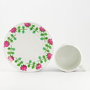 Stig Lindberg (Pynta 1962) Teacup with Pink/Green Roses Decor 11 cm