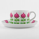 Stig Lindberg (Pynta 1962) Teacup with Pink/Green Roses Decor 11 cm