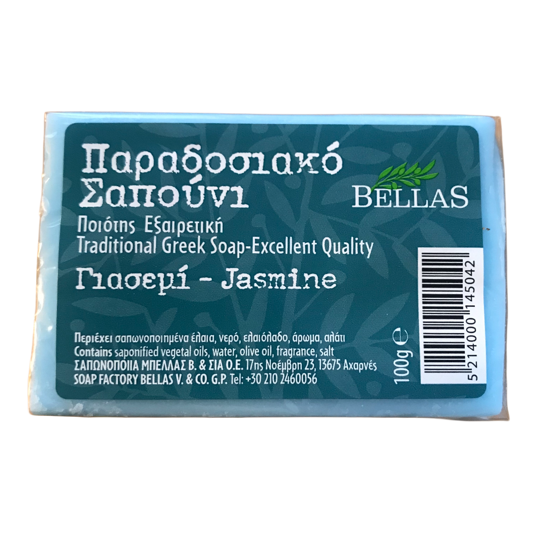 olive soap, Traditional Greek jasmine oil soap 100g