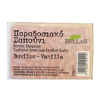 olive soap, traditional Greek soap with olive oil and vanilla scent 100g