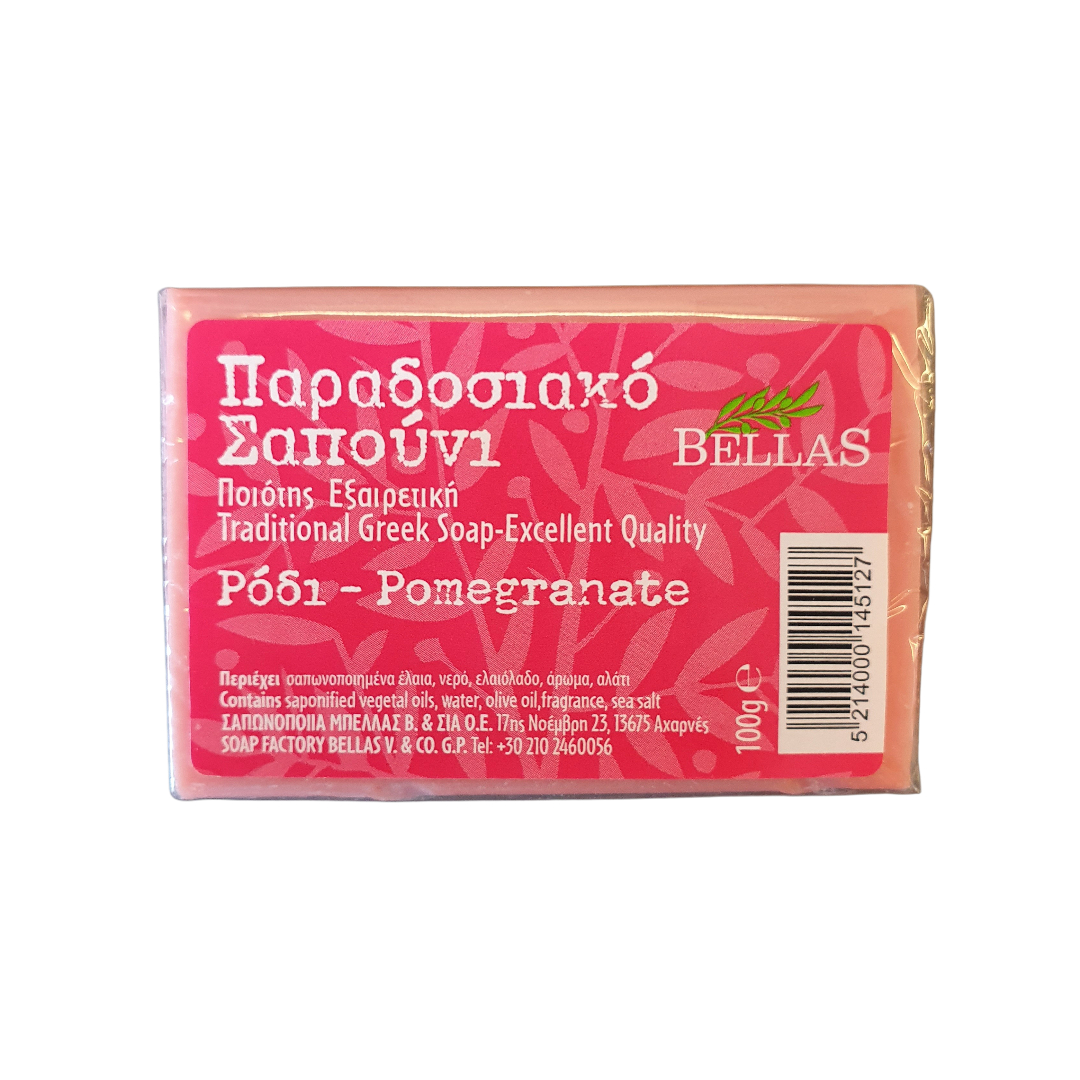olivtvål, Traditional Greek pomagranate oil soap 100g