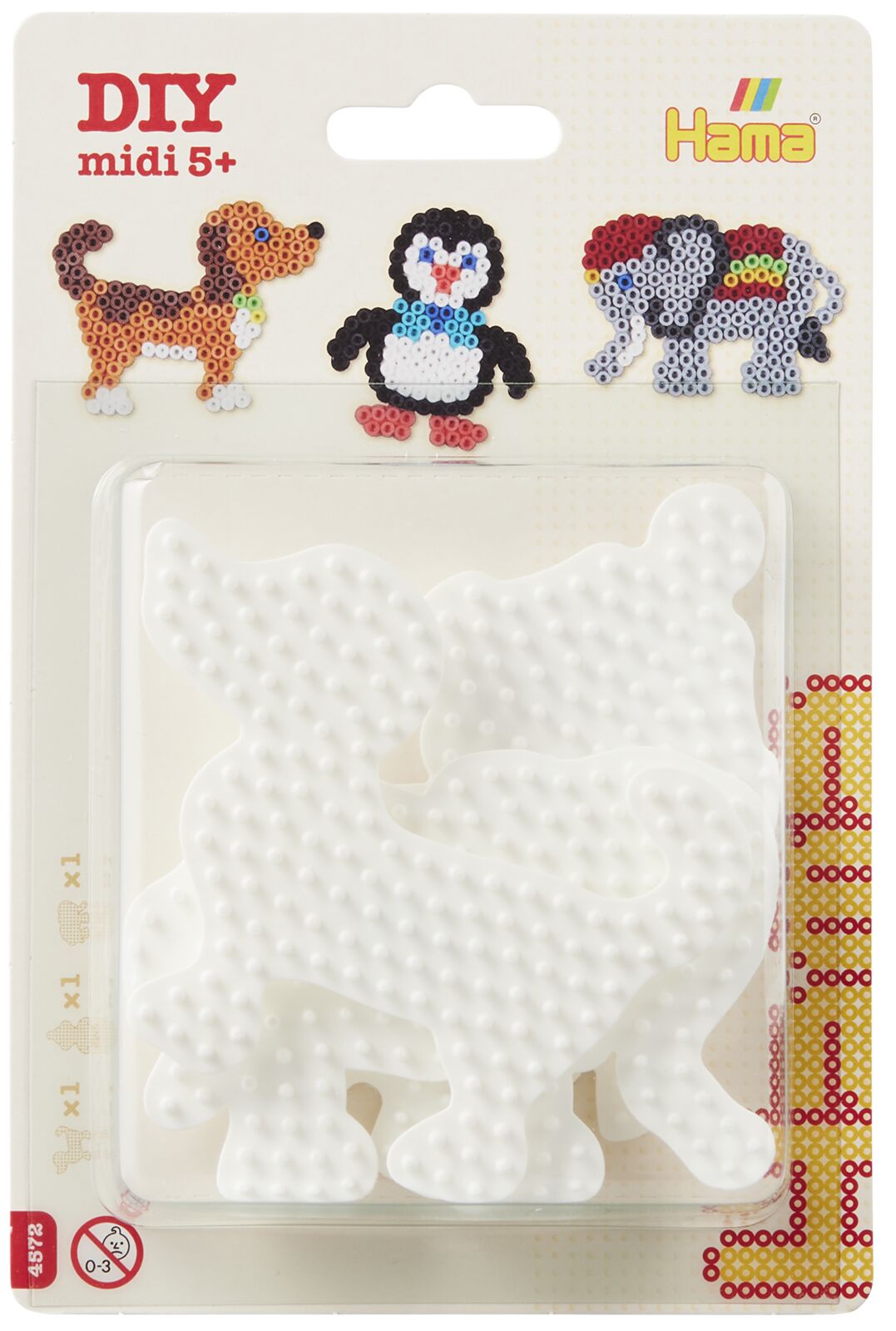 Hama 4572 Midi Pieni koira, Pieni elefanti, Pieni pingviini