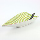 Stig Lindberg (1950s) Leaf Faience Dish with Colorful Decor 32 cm #21