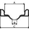 Hjul 1,50x17″ krom Italcerchio - 3