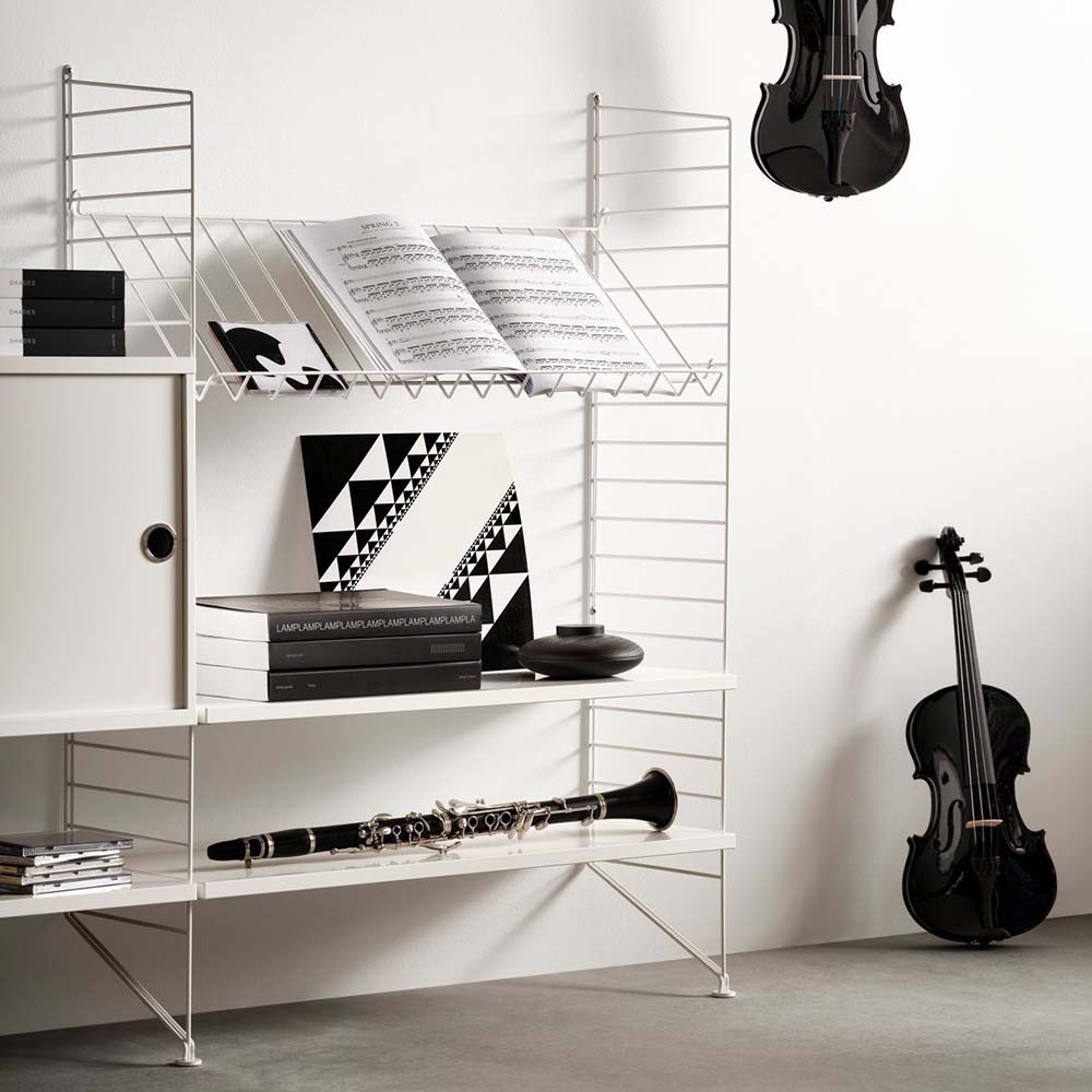 String magazine shelves solid 78x30 cm wire - 2