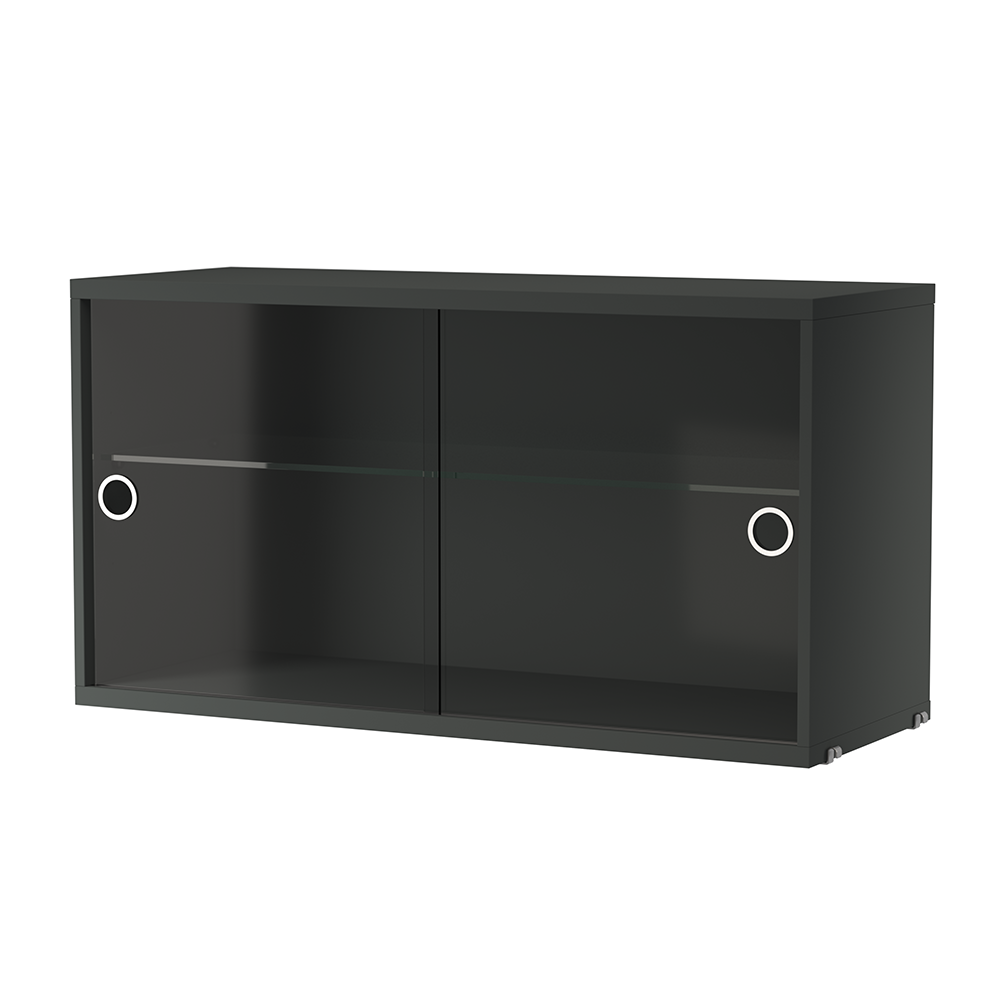 String cabinet with slidingdoors glas 78x30cm