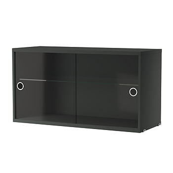 String cabinet with slidingdoors glas 78x30cm