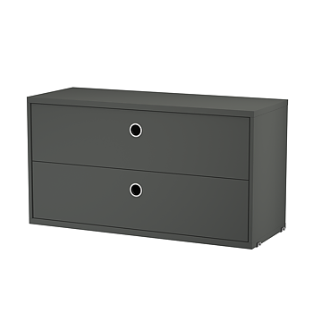 String Cabinet with 2 drawers 78x30 cm