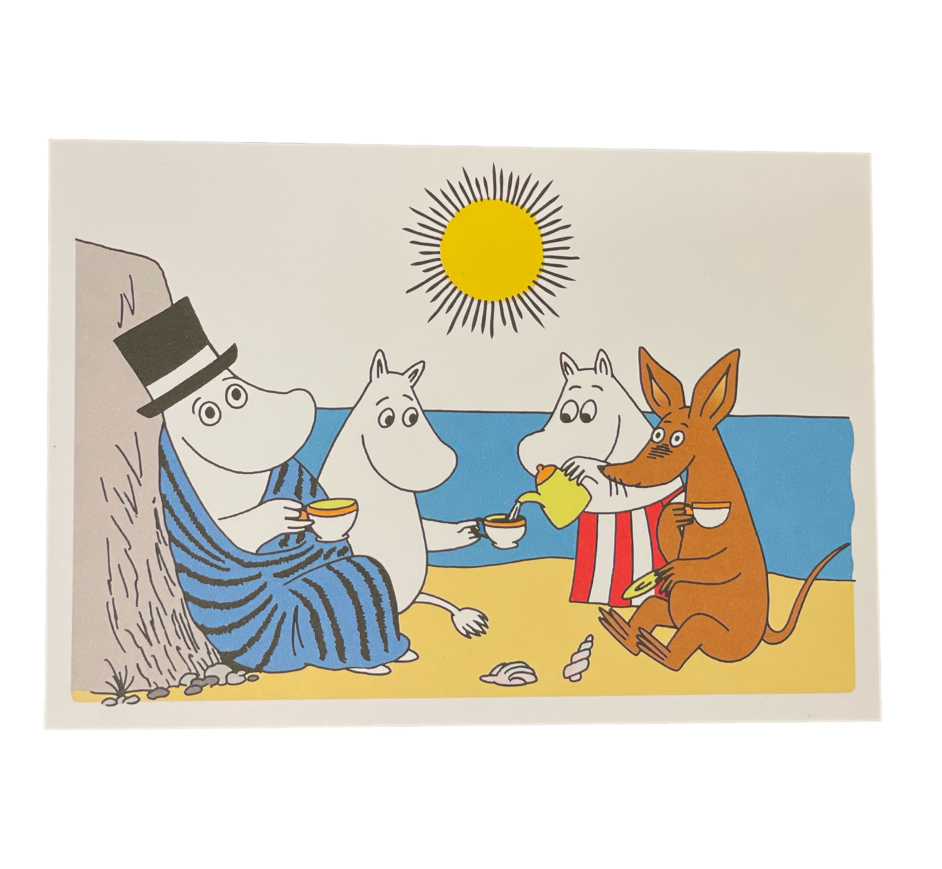 Moomincard - Picnic on the beach