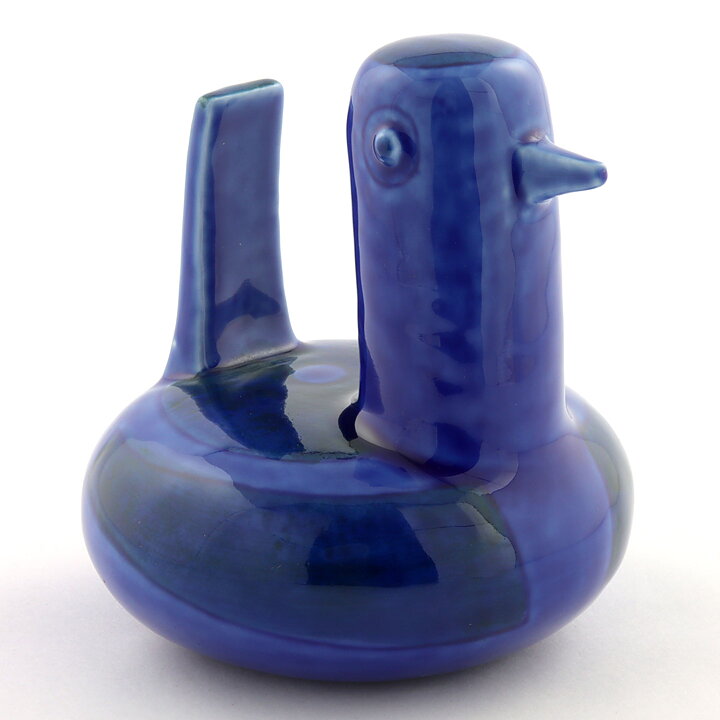 Sylvia Leuchovius (1960s) Blue Modern Bird 13 cm