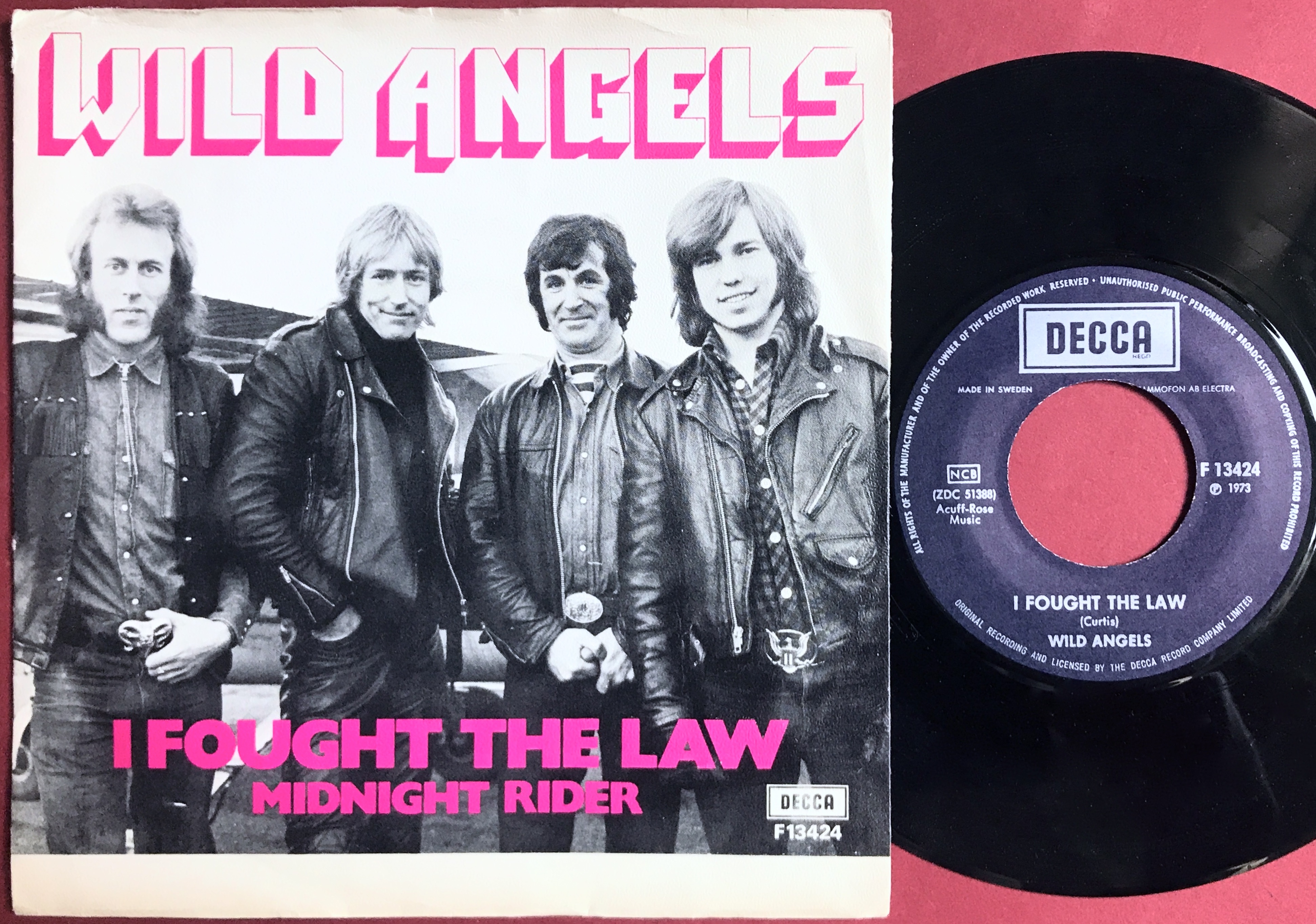 WILD ANGELS - I fought the law Swe PS 1973