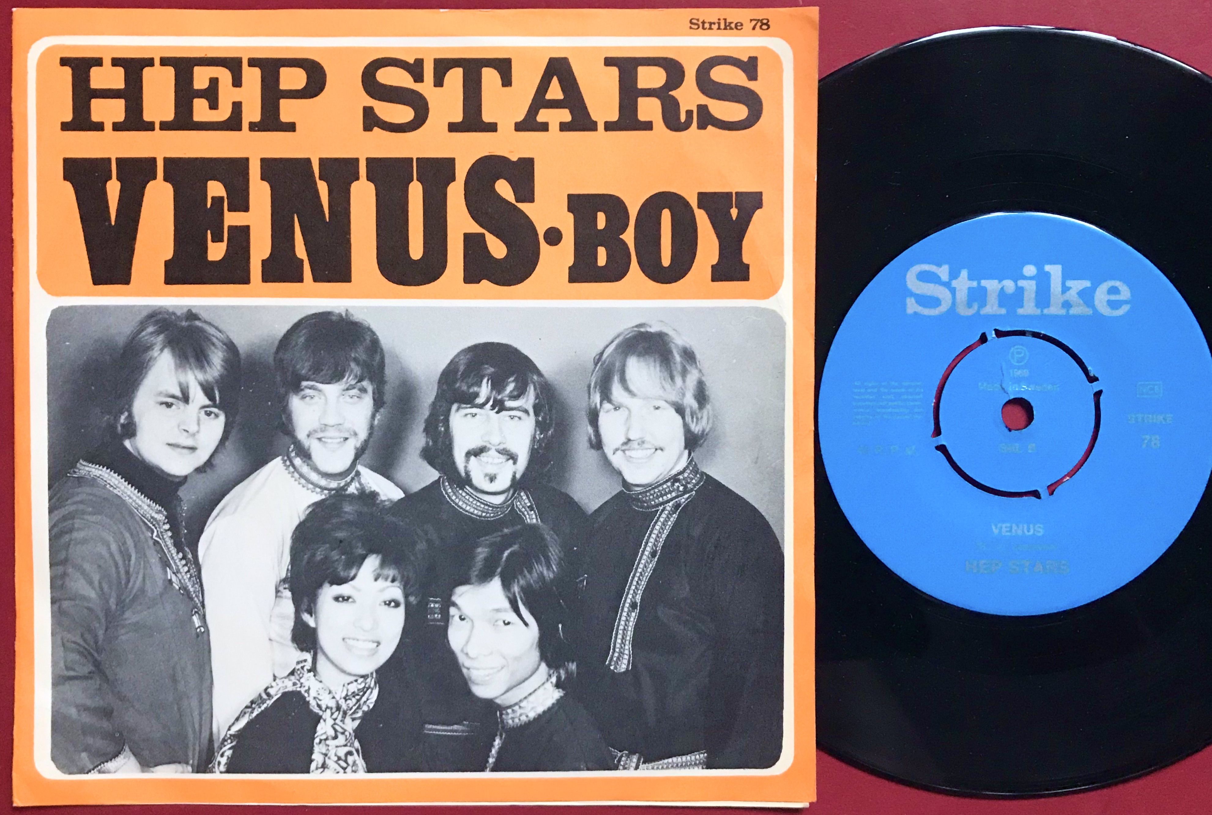 HEP STARS - Boy / Venus Swe PS 1969 - 2