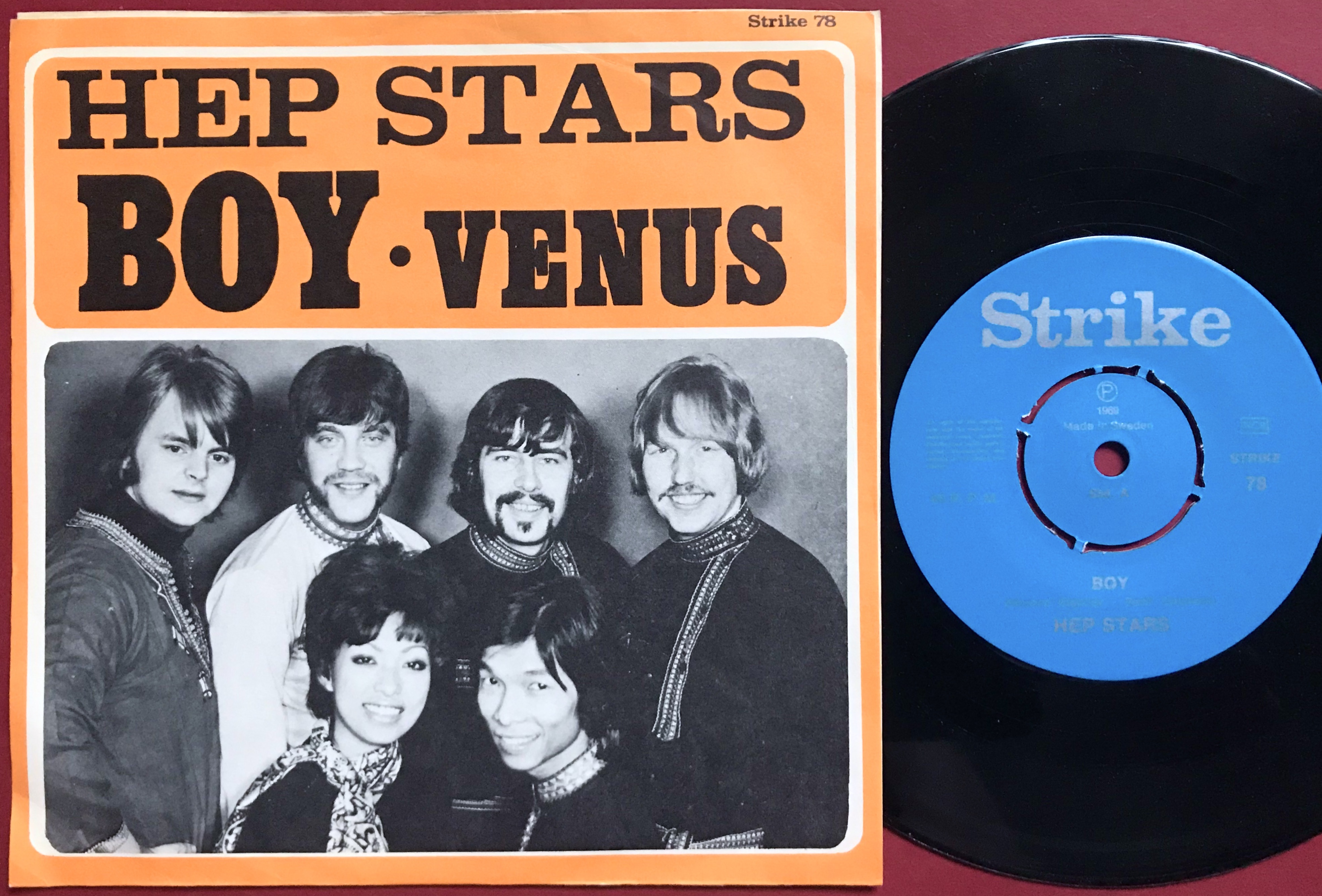 HEP STARS - Boy / Venus Swe PS 1969