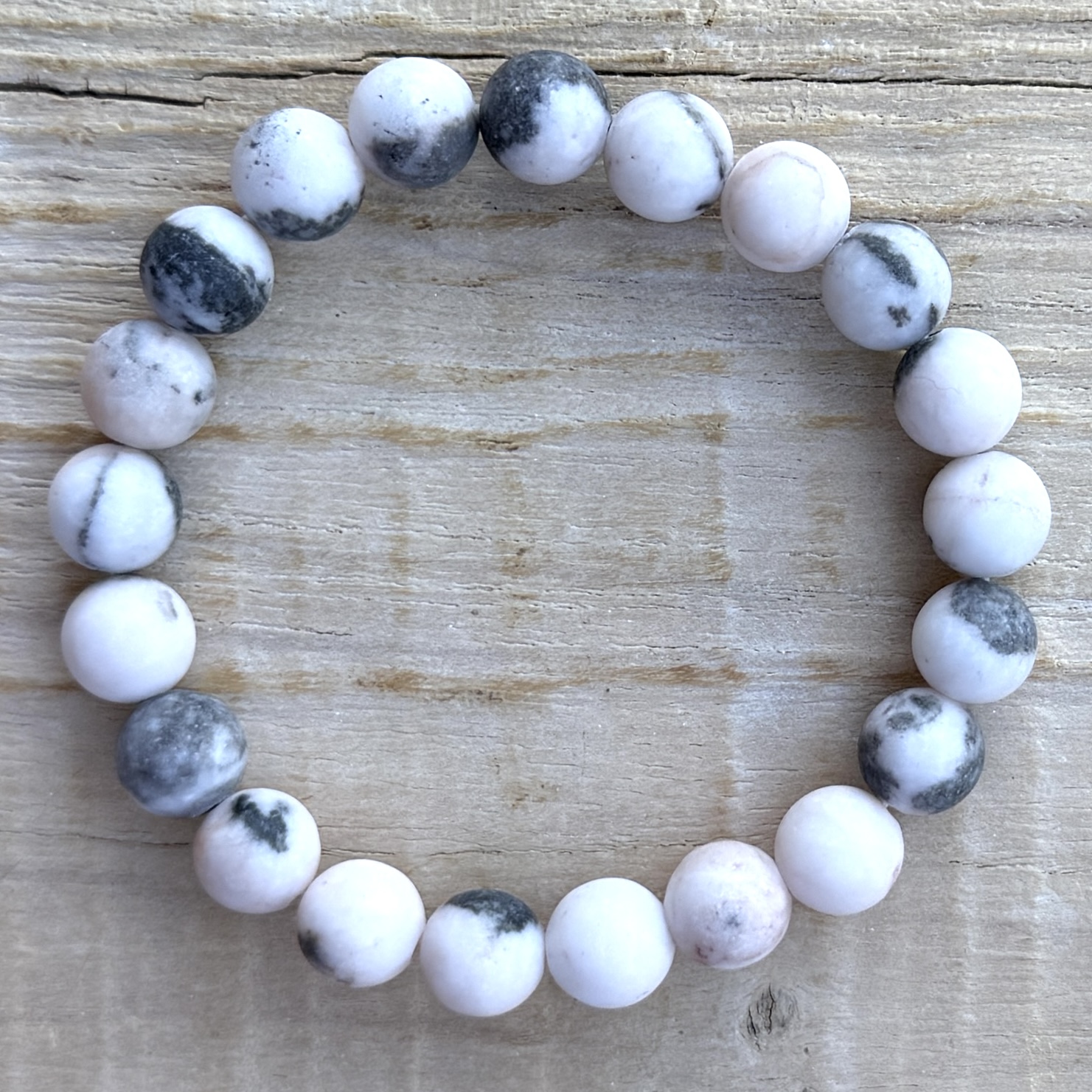 Armband Mala Zebra Jaspis
