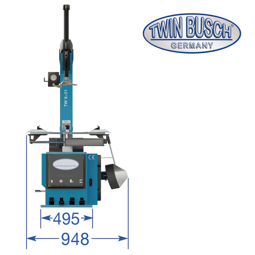 Däckmaskin Professionell (utan hjälparm) 400V - 8