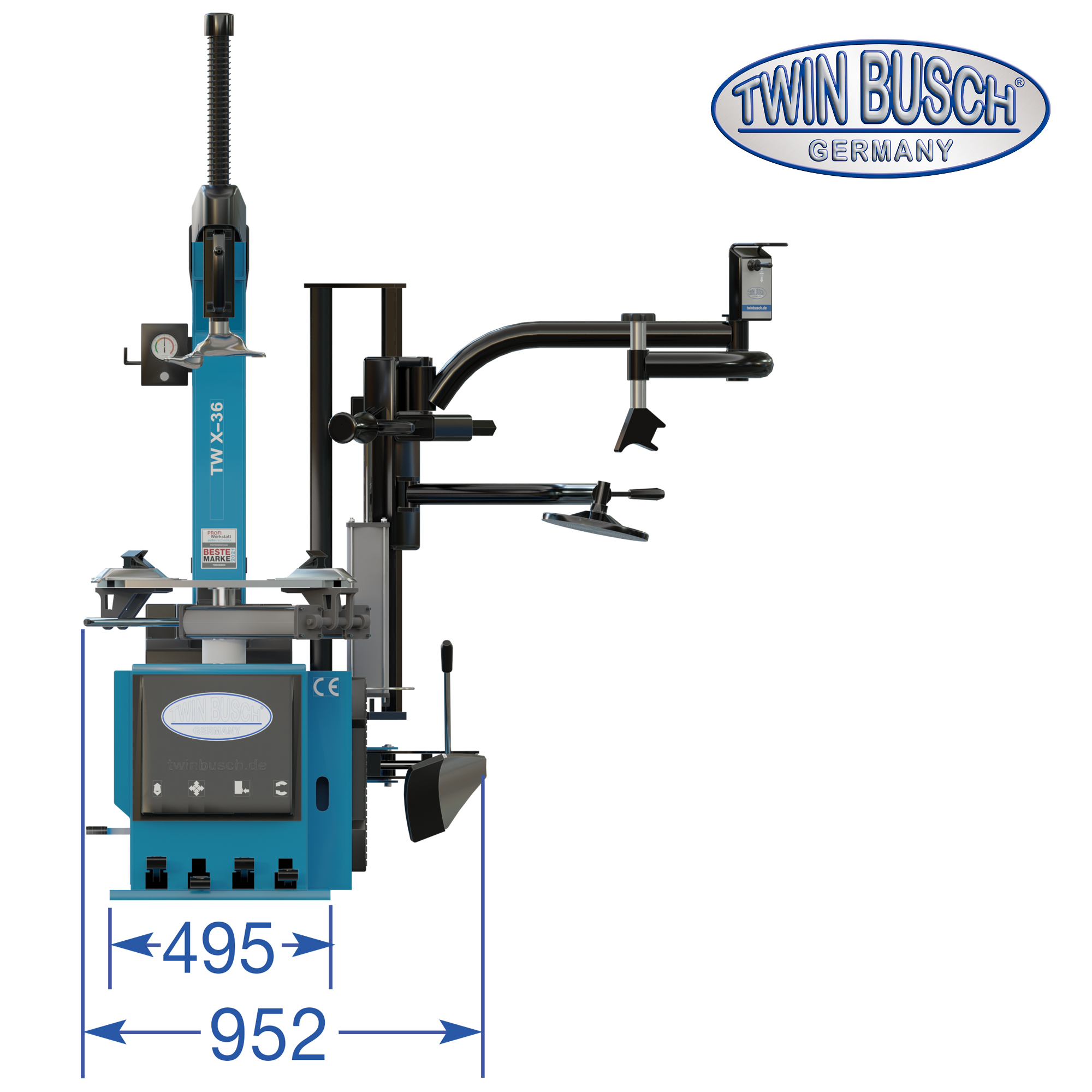 Däckmaskin Professionell Automatisk 400V - 18
