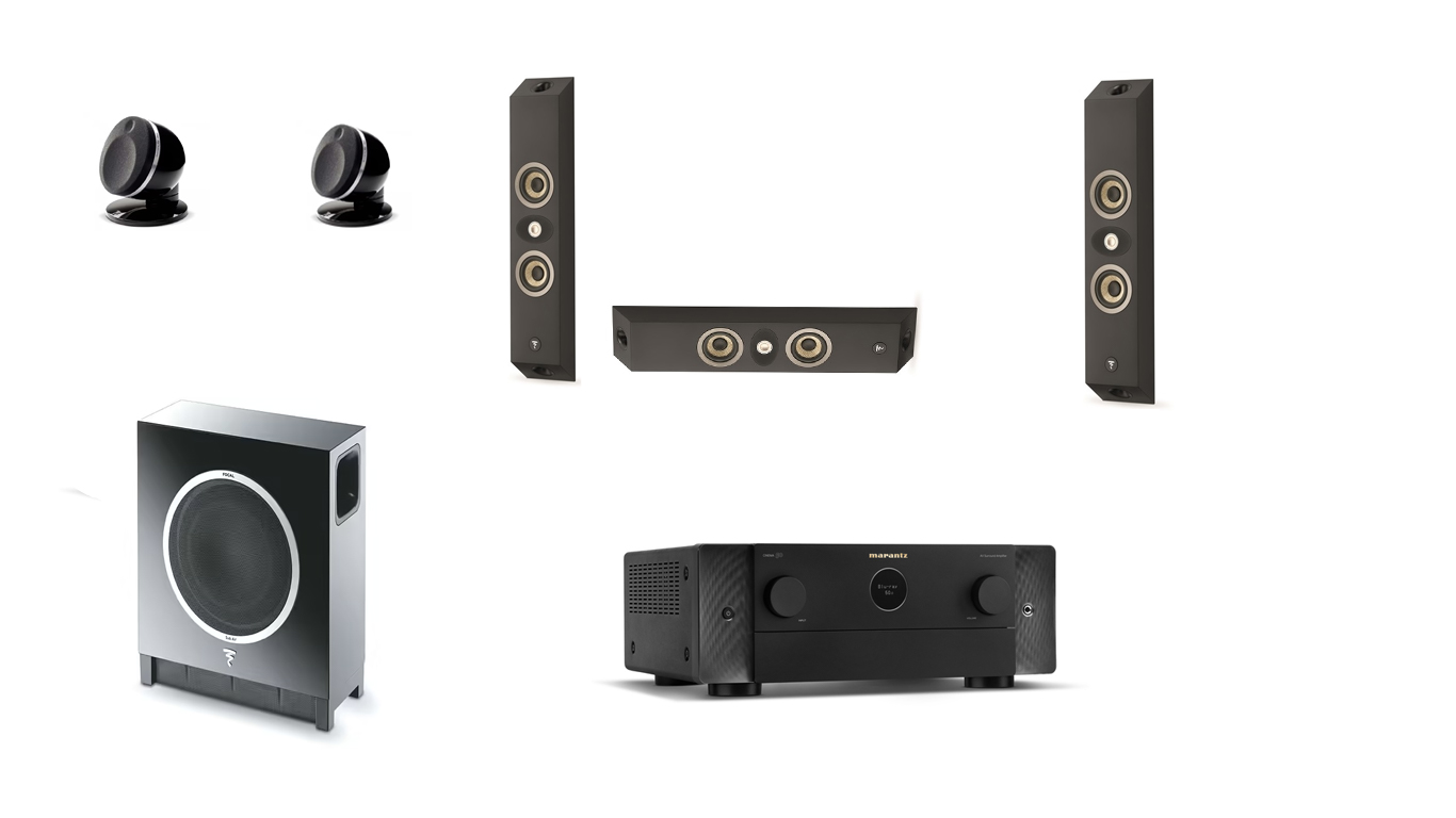 Marantz Cinema 50 + Focal On wall 301 - 2