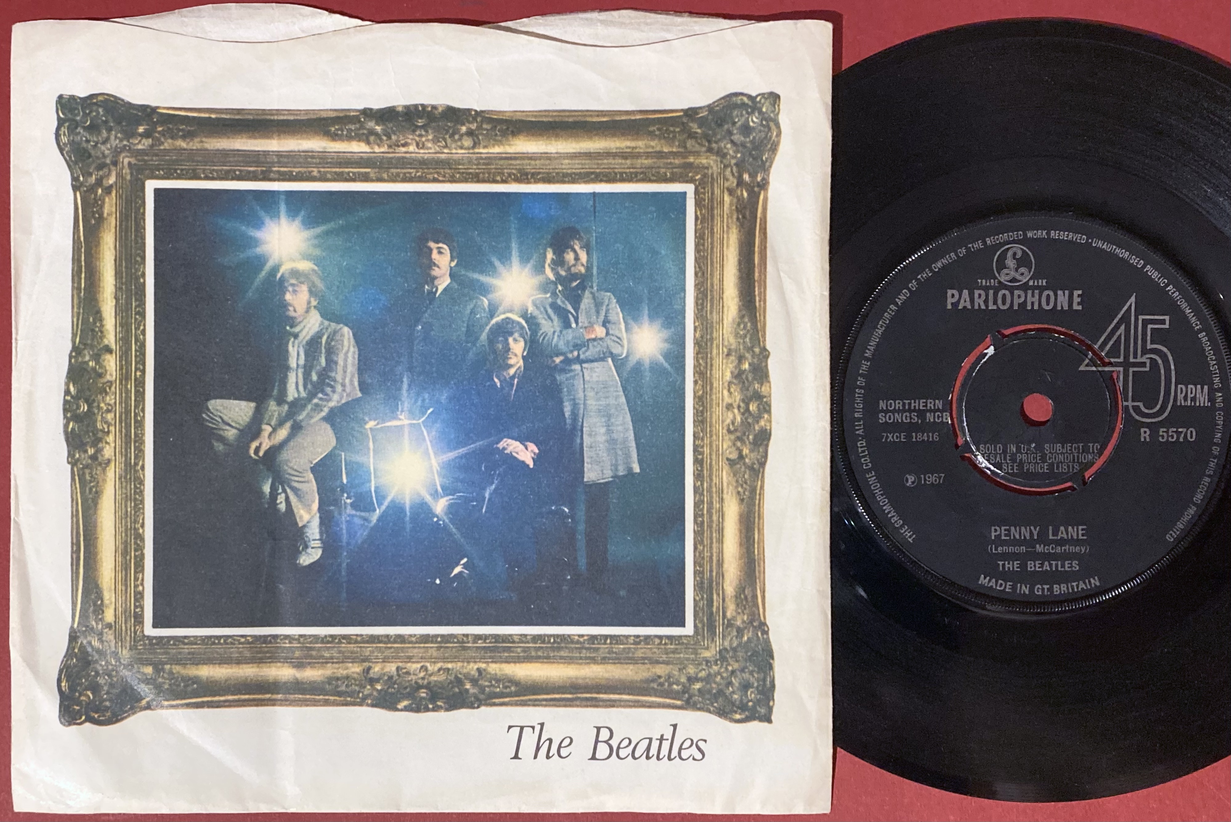 BEATLES - Penny Lane 7" UK 1967 PS