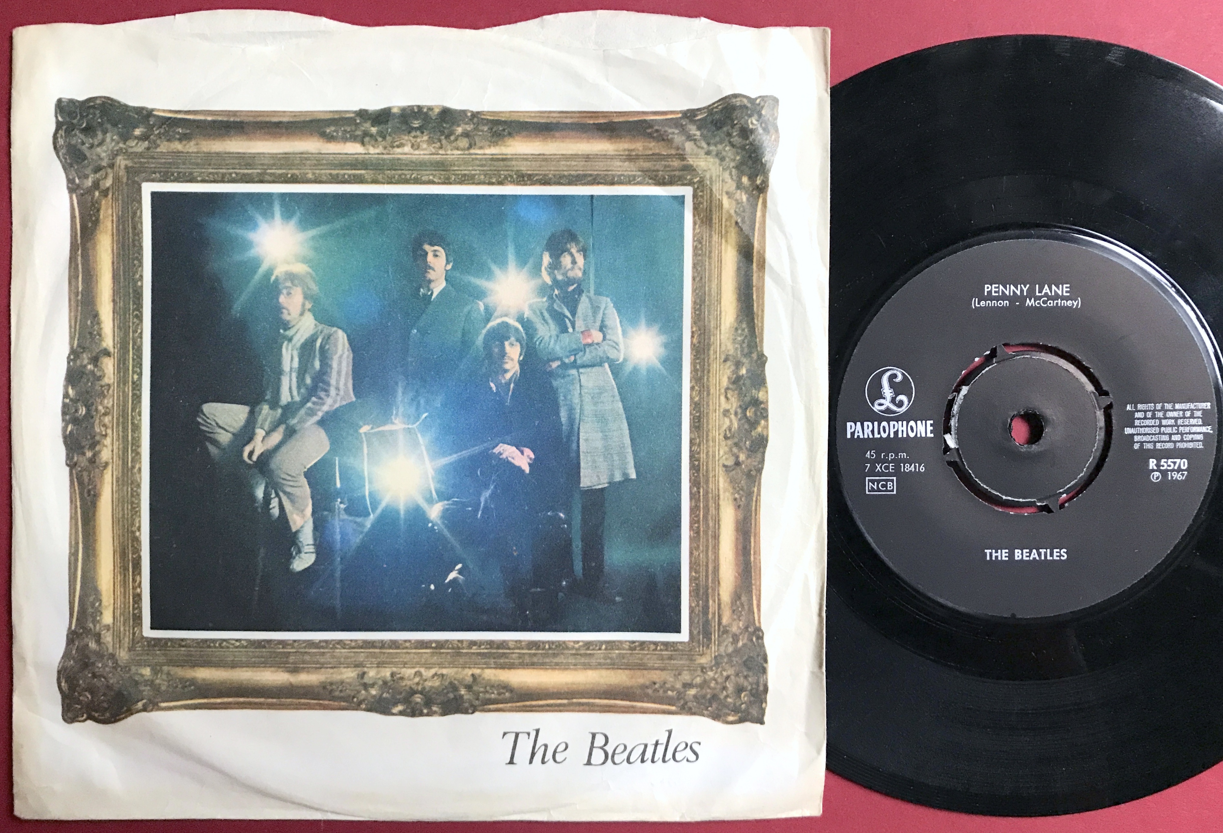 BEATLES - Penny Lane 7" Swe/UK PS 1967