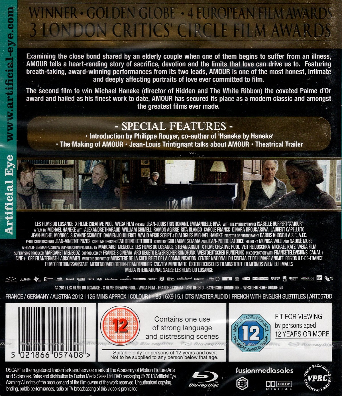 Amour (ej svensk text) (Blu-ray) - 2