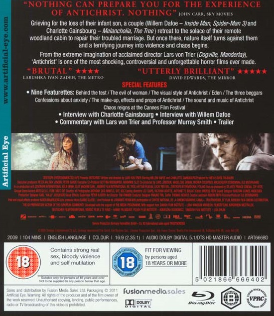 Antichrist (ej svensk text) (Blu-ray) - 2