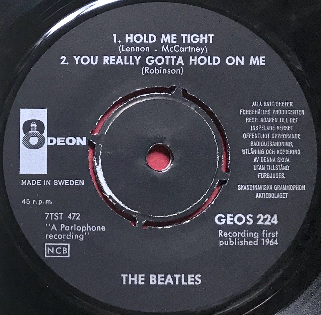 BEATLES - I should have known better + 3 Dark blue Swe EP 1964  - 4