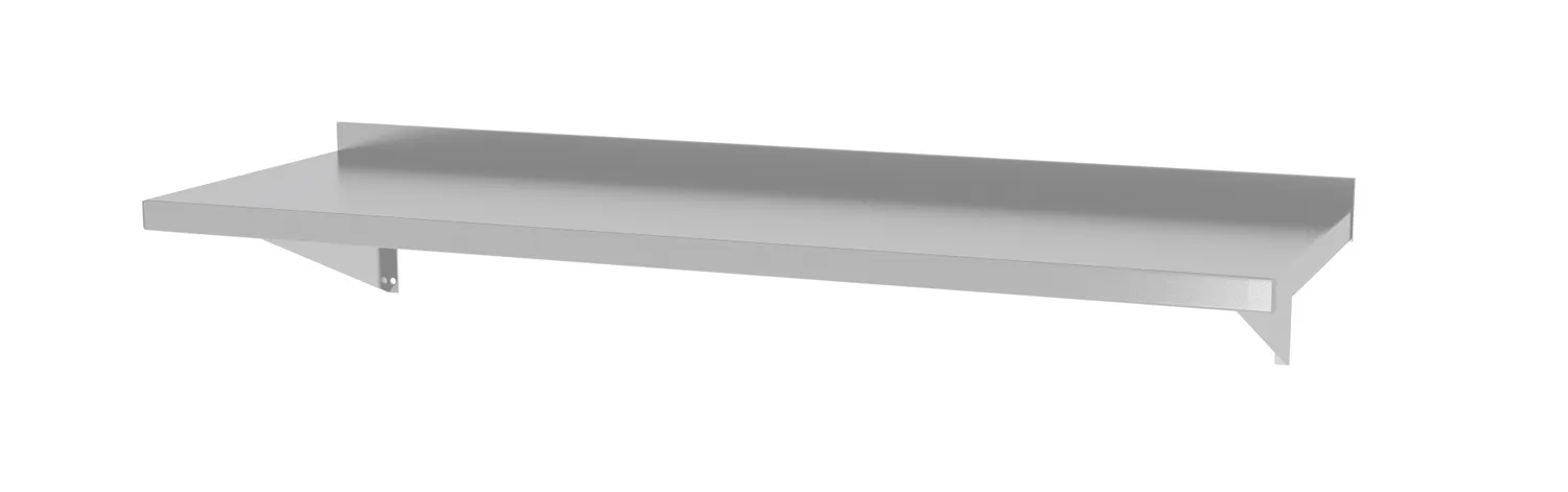 Wall shelf with reverse brackets deep 300mm