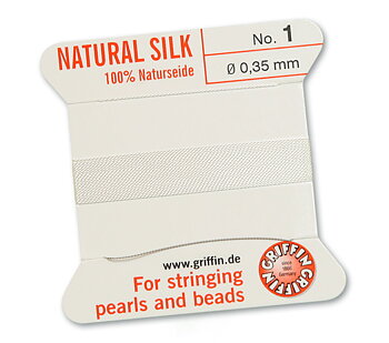 White 1, pearlsilk