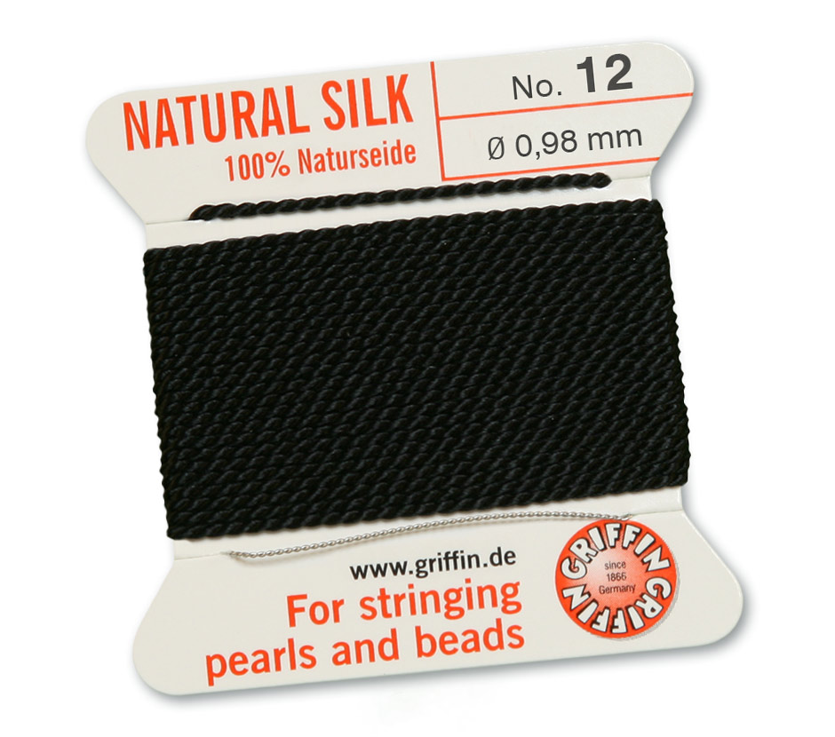 100% Pärlsilke Nr.12 (~0,98 mm)