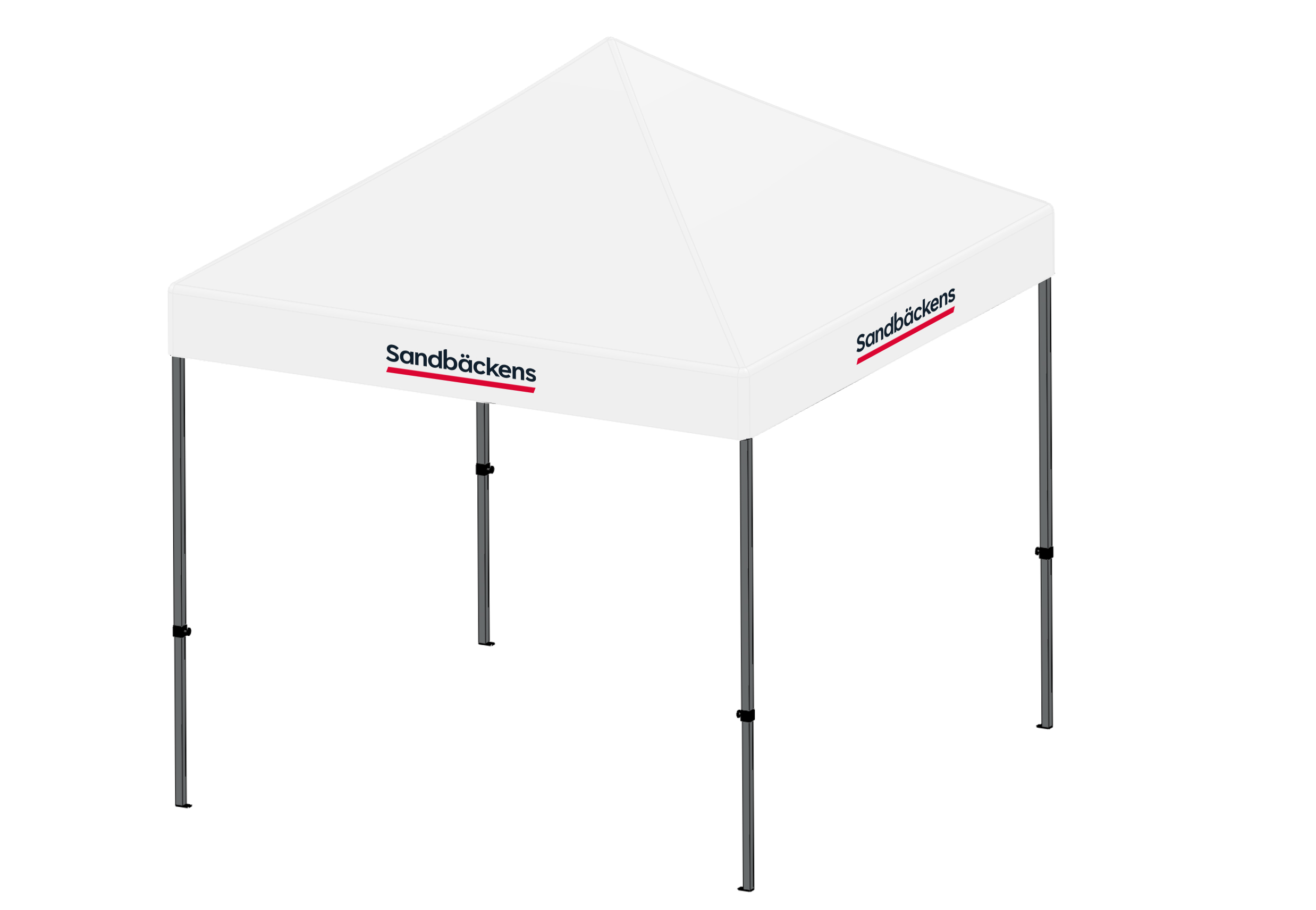 Tält med tak - 3x3 m