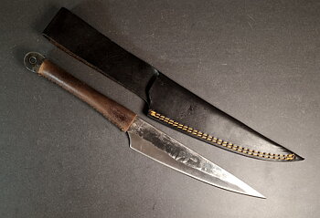 Smida Viking Kniv med Slida
