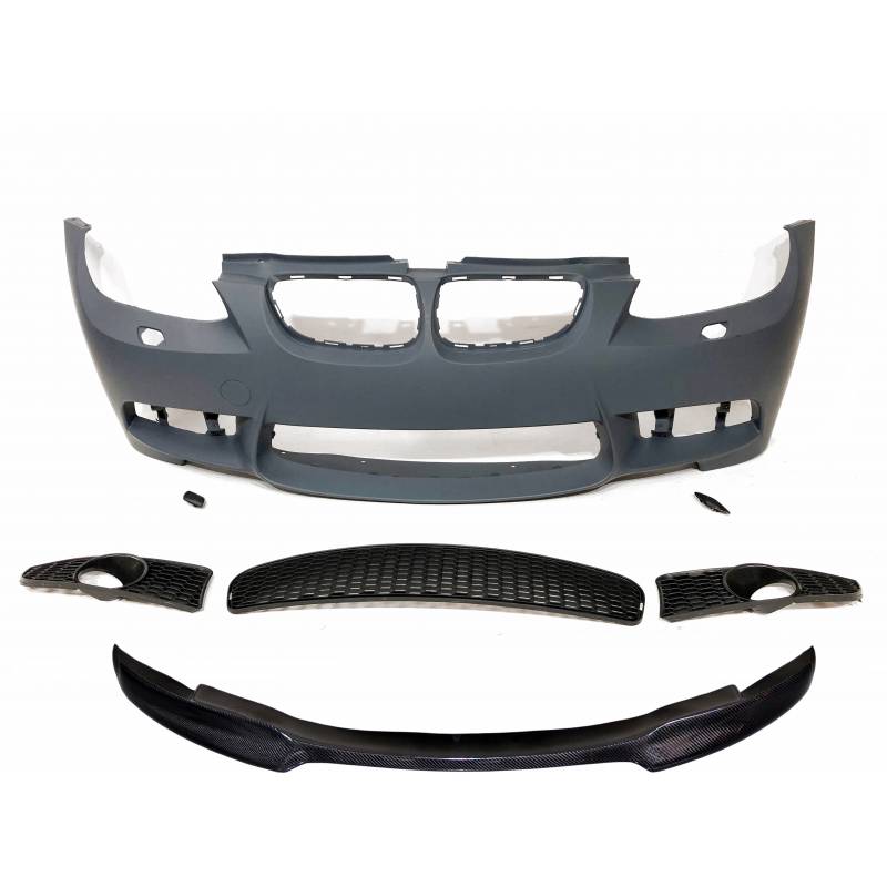 BMW E92/E93 - Stötfångare fram M3 Look + Kolfiberläpp 06-09