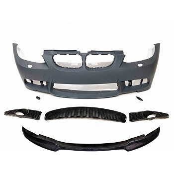 BMW E92/E93 - Stötfångare fram M3 Look + Kolfiberläpp 06-09