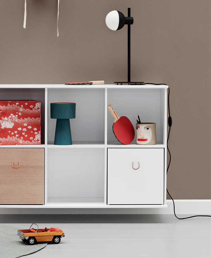 Wood horisontal vägghylla 5 x 2 Oliver Furniture  - 2