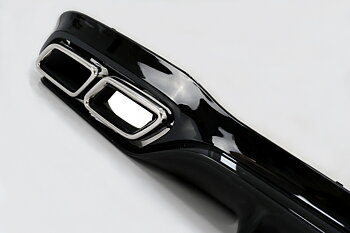 1. ckm w213 2018 FACELIFT  a-look  rear diffuser kit Black trim